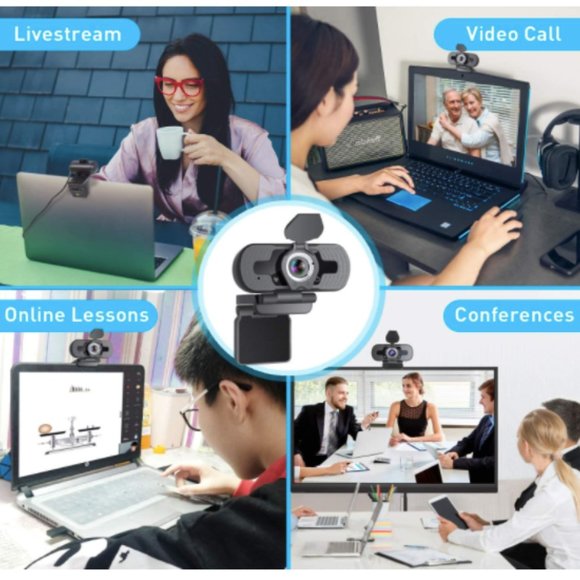 BRAND NEW HD 1080P Webcam with Built-in Microphone - Picture 6 of 6